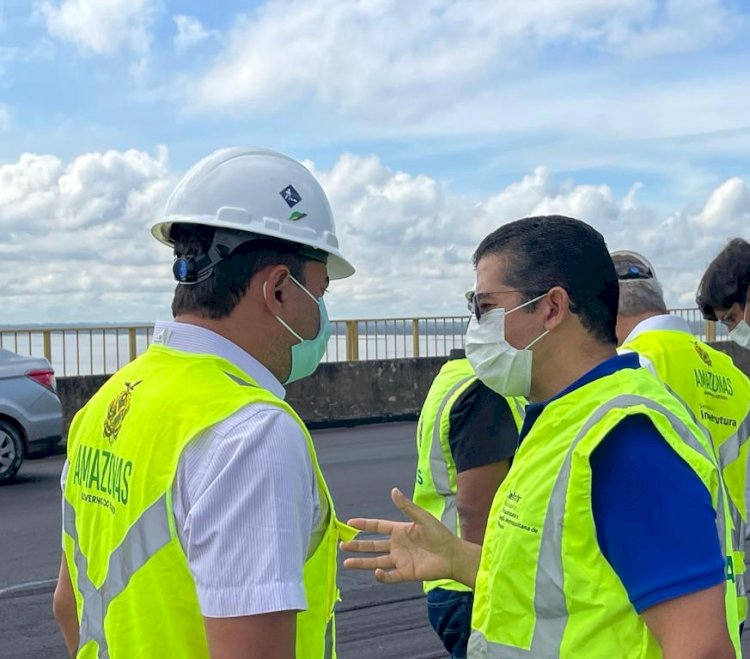 Deputado João Luiz participa de vistoria de obras na ponte Jornalista Phelippe Daou