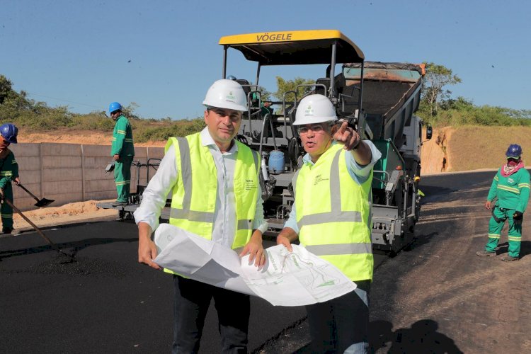 Governador Wilson Lima vistoria obras do Anel Sul