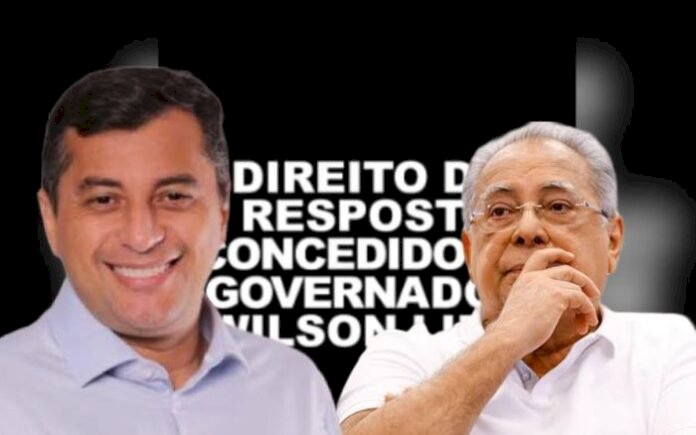 Justiça manda Amazonino republicar direito de resposta de Wilson Lima