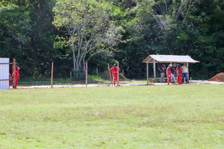 Emenda Parlamentar de João Luiz: Ordem de Serviço para construção de estádio de futebol de Presidente Figueiredo é assinada