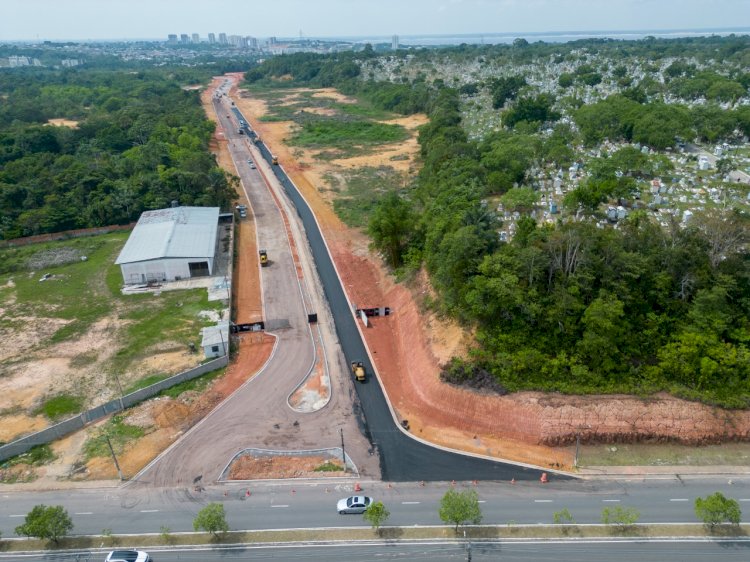 Obra de ligação da Desembargador João Machado à Av. do Futuro segue em ritmo acelerado e contribuirá com a mobilidade urbana de Manaus