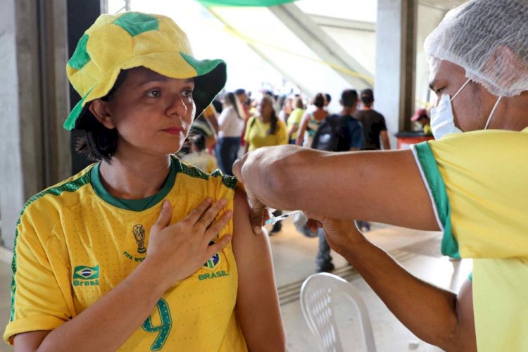 ‘Copa na Arena:’ mais de 500 pessoas foram vacinadas contra Covid-19 durante transmissão de jogo da Seleção Brasileira