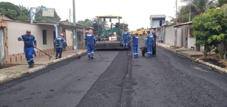 Governo do Amazonas está pavimentando ramais e recuperando sistema viário de Parintins