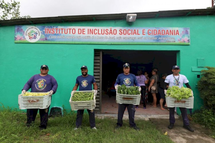 Governo do Amazonas entrega alimentos à instituição socioassistencial que atende pessoas em vulnerabilidade