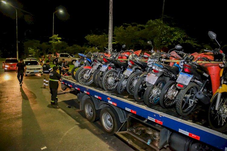 Detran-AM e Polícia Militar atuam no combate aos “rolezinhos” e removem 141 motocicletas em estado irregular