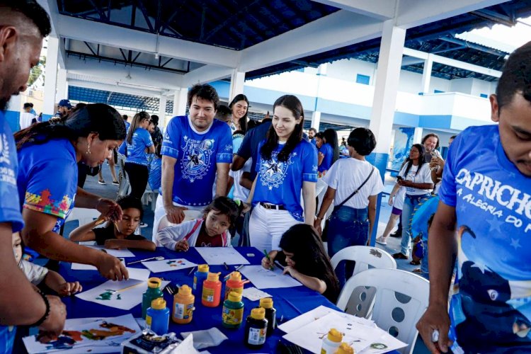 Caprichoso acolhe crianças com autismo durante o Dia do Azul Universal