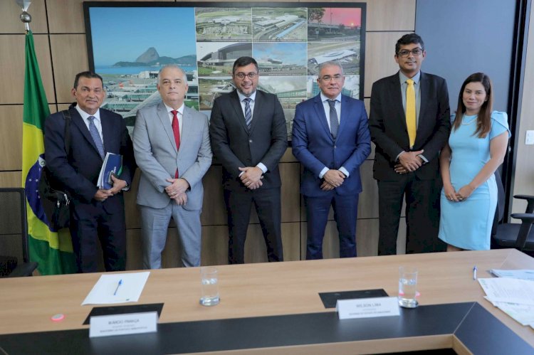 Wilson Lima reúne com ministro de Portos e Aeroportos em busca de melhorar infraestrutura do Amazonas