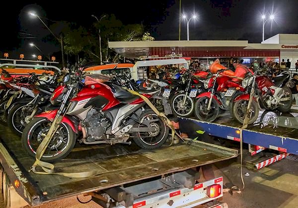 Detran Amazonas retira de circulação 40 motocicletas envolvidas em “rolezinho”