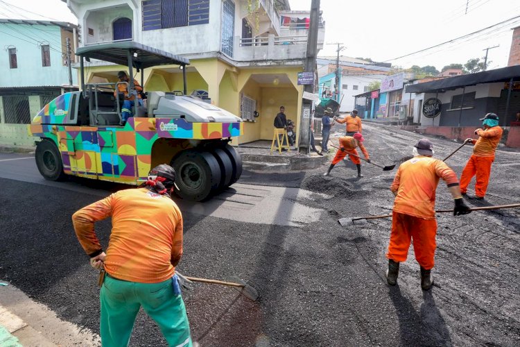 Governo do Amazonas e Prefeitura iniciam obras com recursos do Asfalta Manaus 3