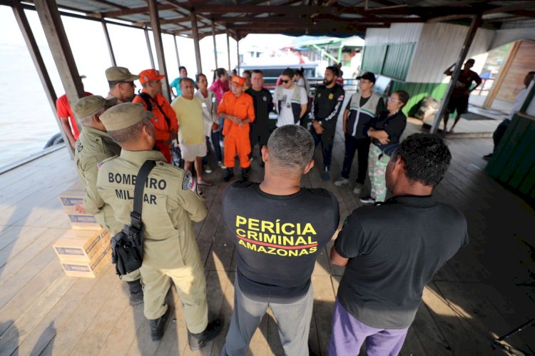 Governo do Amazonas monta força-tarefa para atender moradores da comunidade de Beruri após desbarrancamento