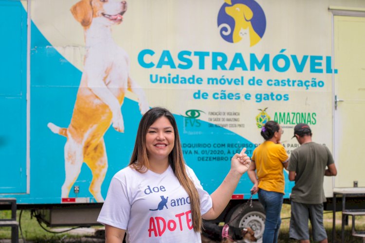 Após articulação da deputada Joana Darc, bairro Japiim recebe ação itinerante do Castramóvel