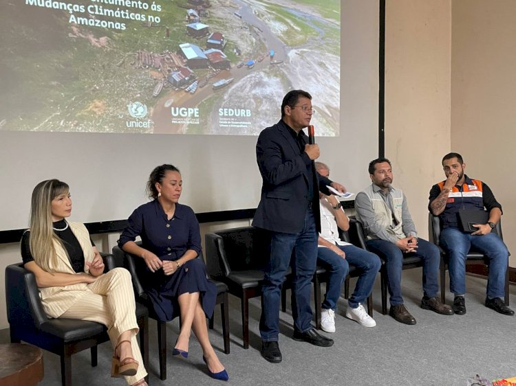 Acesso à água potável por populações vulneráveis, durante eventos climáticos, é tema de discussão entre Governo do Estado e Unicef