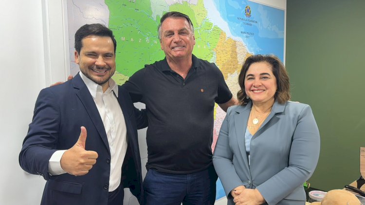 Bolsonaro lança Capitão Alberto Neto e Maria do Carmo como chapa da direita nas eleições em Manaus