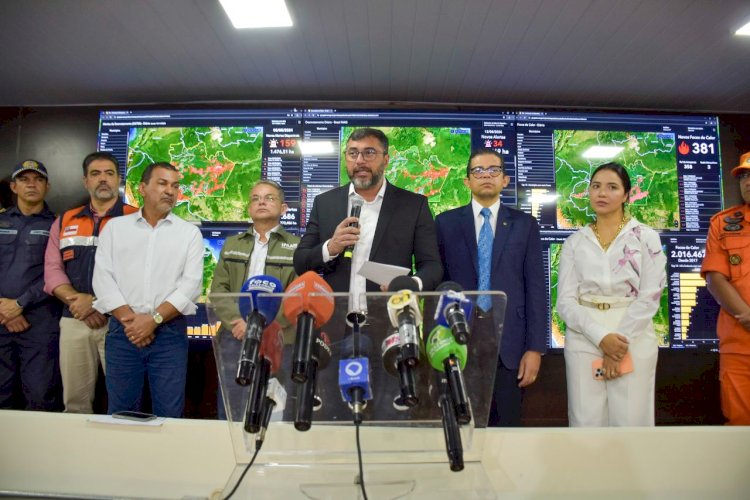 Deputado João Luiz participa com o governador Wilson Lima do anúncio de medidas ao combate de queimadas no Amazonas