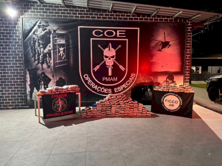 FICCO/AM prende em flagrante de indivíduo armazenando 165 kg de material entorpecente