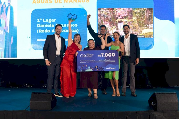 Com recorde de inscrições, profissionais são reconhecidos no 4º Prêmio Águas de Manaus de Jornalismo Ambiental