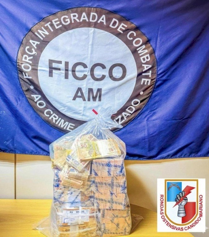 FICCO/AM faz prisão em flagrante e apreensão de aproximadamente R$ 800 mil