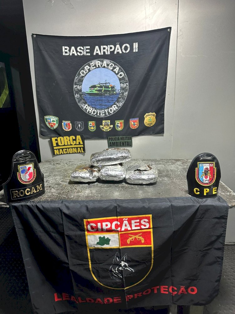 Base Arpão 2: PMAM prende homem transportando oito quilos de maconha para Manaus