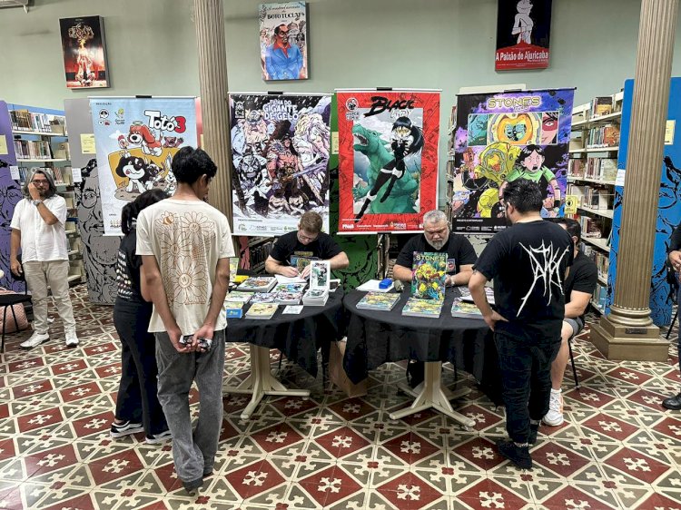 Esquenta SQNMao 2026 movimenta Biblioteca Pública do Amazonas com feira e oficinas de quadrinhos