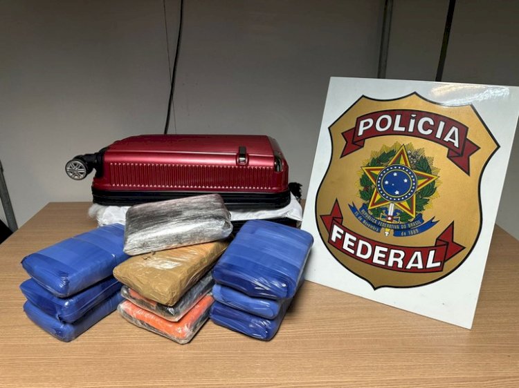 PF apreende 11 kg de maconha no Aeroporto Internacional de Manaus